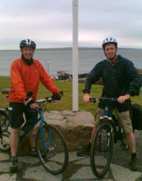 The signpost thief must have cycled faster than us, cos they've been nicked again!