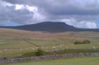 Broody clouds over Pen-y-ghent in The Yorkshire Dales