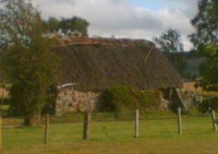 The battlefield tour continues at Culloden... the only cottage still standing